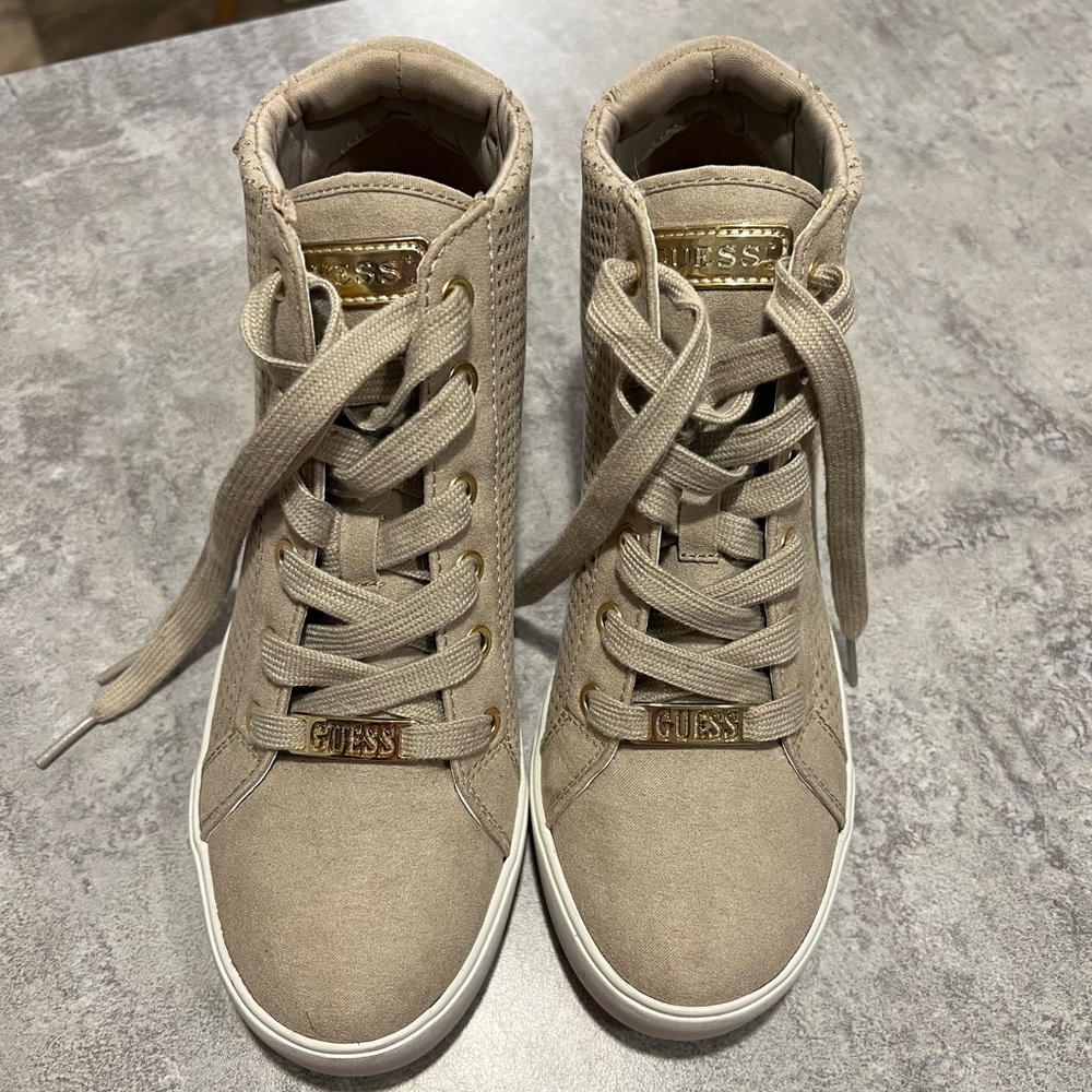 Guess platform tennis shoes
